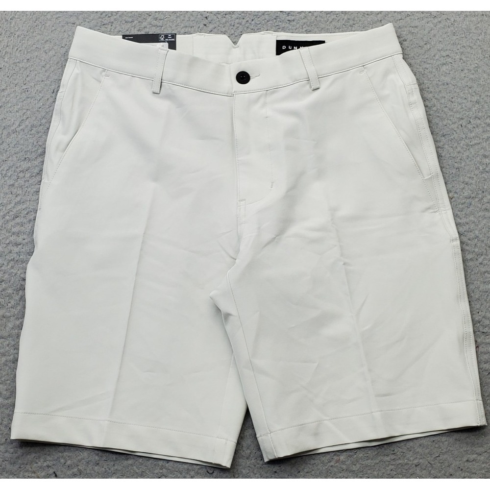Dunning Golf Shorts Mens 30 White Player Fit Woven Performance Stretch DZS23H060